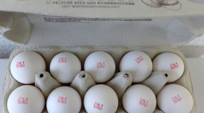 Herkunftsstempel, Lidl Eierhof Hennes „Aus Solidarität“ 10 frische Eier
