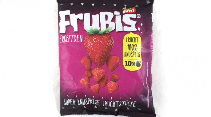 Nutry Frubis, 20 g, Beispiel Sorte Erdbeeren 