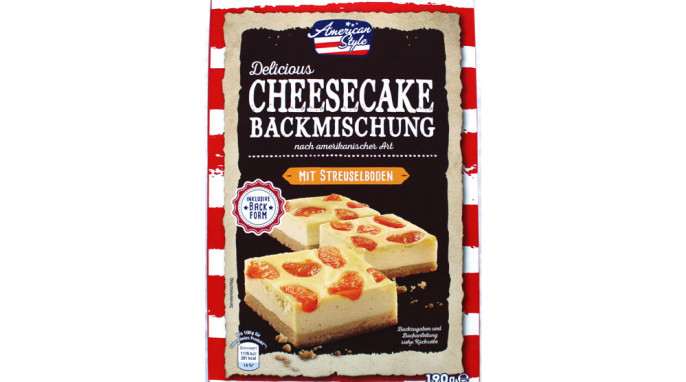 American Style Delicious Cheesecake Backmischung