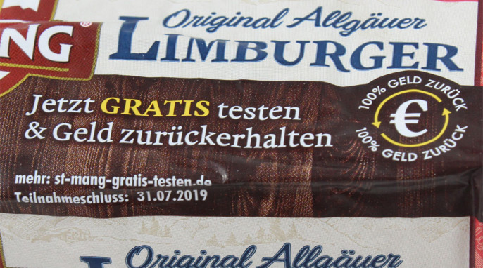 Teilnahmehinweis, St. Mang Original Allgäuer Limburger
