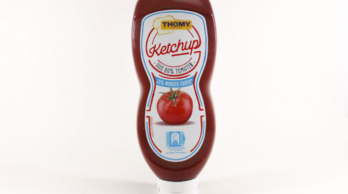 Thomy Ketchup aus 80 % Tomaten, zuckerreduziert