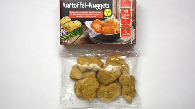 Front + Nuggets, Vefo Nuggets, Beispiel Sorte Kartoffel-Nuggets