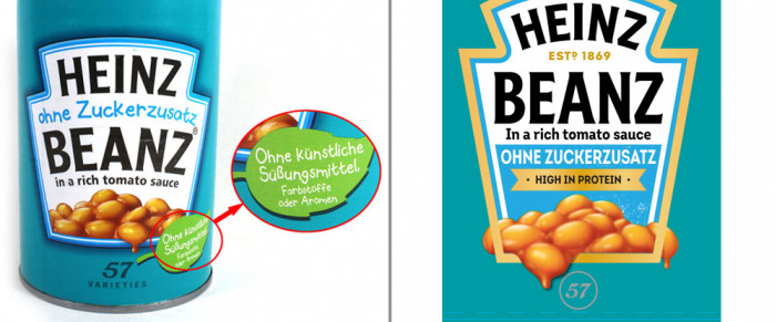 alt: Heinz Beanz ohne Zuckerzusatz, bis 08/2020 ; neu:, ab 08/2020