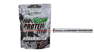 IronMaxx 100 % Vegan Protein Zero Cookie & Cream